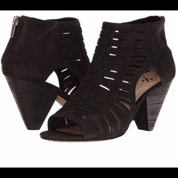 Vince Camuto Shoes - Vince Camuto Eldora Black sueded leather wedge Shoes sz 9M